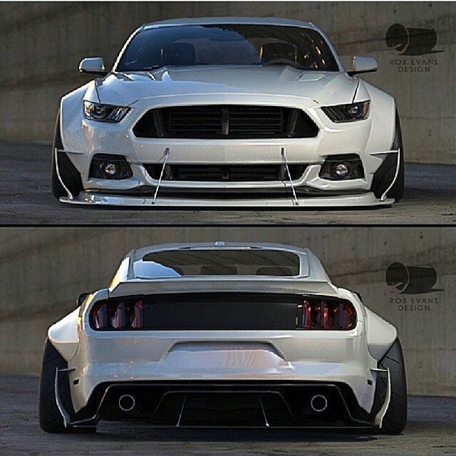 2015 ford mustang body kit wallpaper